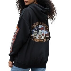 Harley-Davidson Essential Designation DC Graphic Harley Black Pullover Hoodie